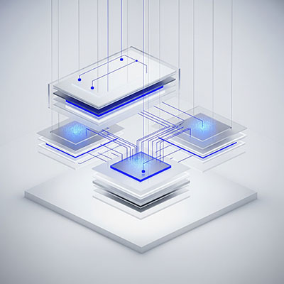 Illustrazione - Piattaforma cloud