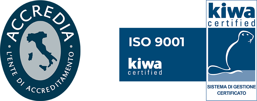 Badge Accredia - ISO 9001