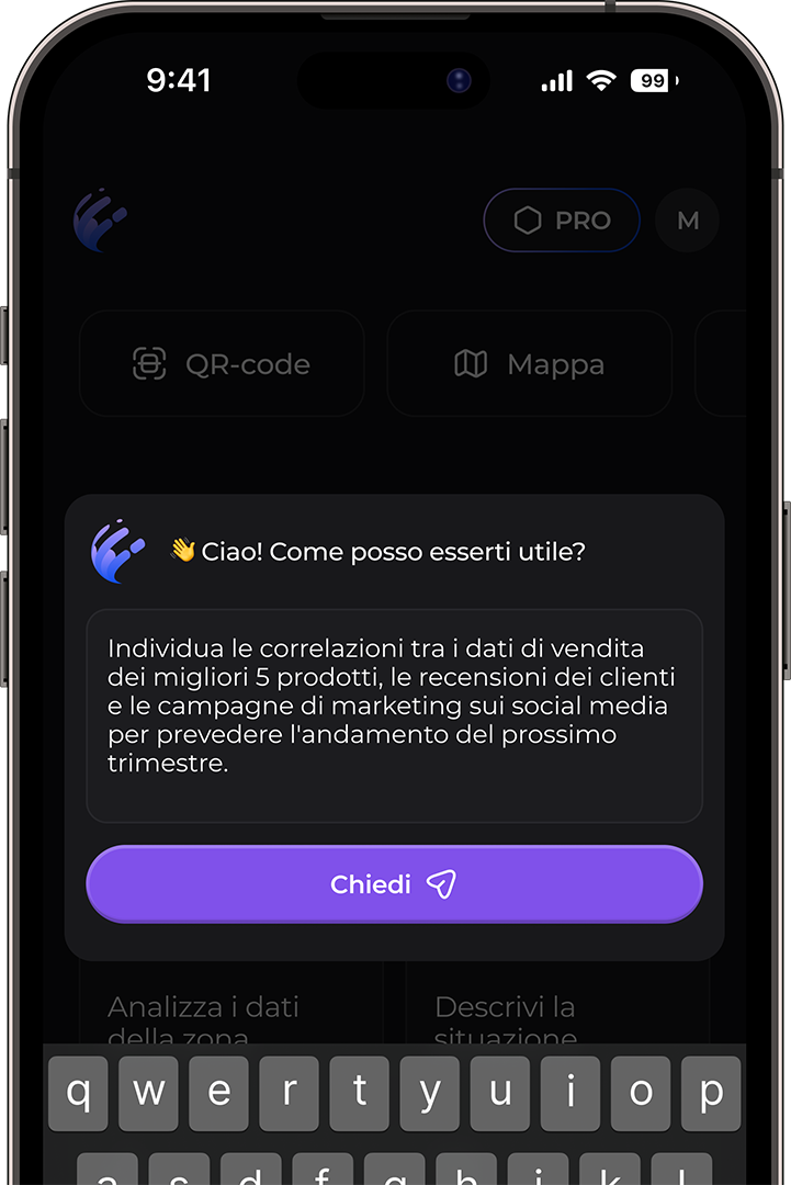 Mockup app Chatbot AI