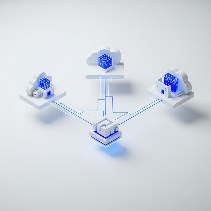 Illustrazione - Connessione al cloud computing